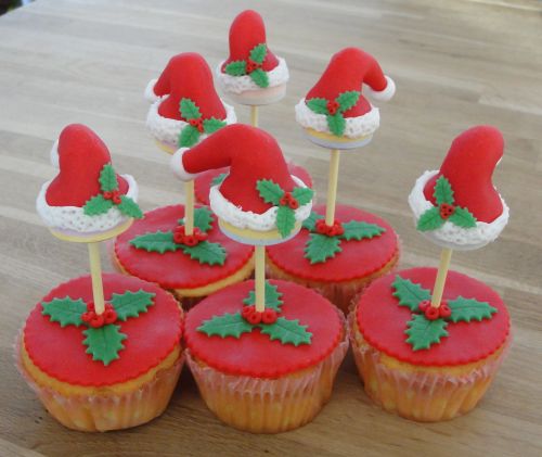 kerst lollie cupcakes